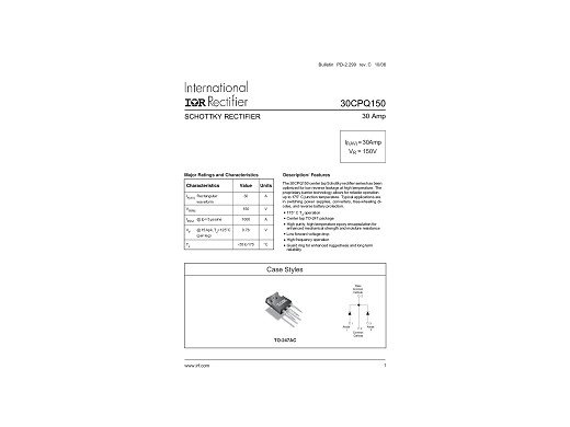 Диод 30CPQ150PBF