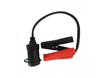 Car Lighter Plug Female+ crocodile red/black