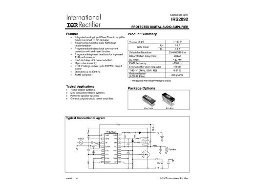 Интегрална схема IR2092S SO-16