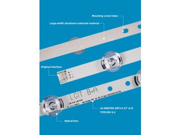 Led Backlight LG Innotek DRT 3.0 32'' set LED141-2
