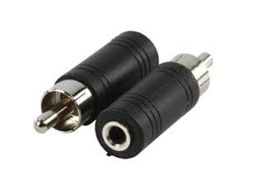 Адаптер жак 3.5 мм гнездо, RCA щепсел моно