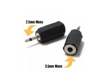 AC-024 Mono 2.5 Jack to 3.5 socket