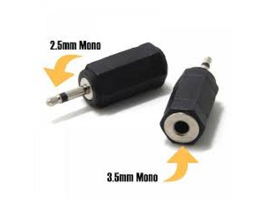Адаптер от 2.5 мм  към 3.5 мм моно жак