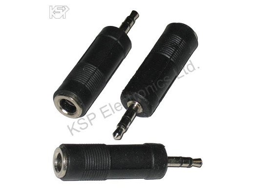 Преходник 3.5жак стерео-6.35 гнездо моно