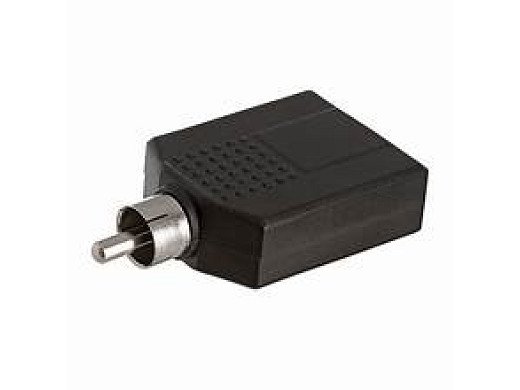RCA чинч към 2x6,35 mm моно жак адаптер