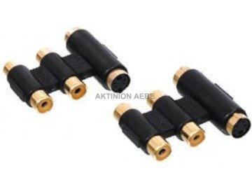 AC-067G 2x RCA+4pin S-VHS