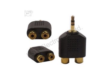 AD-133Gold  2RCA to 3.5mm Jack