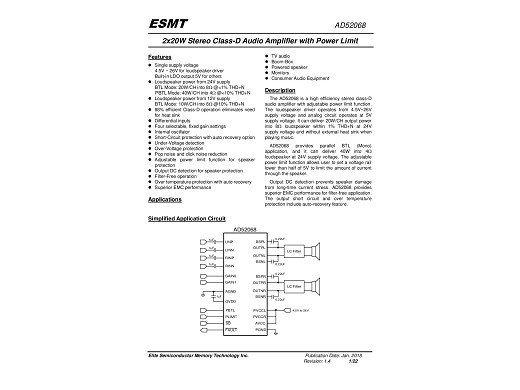 Интегрална схема AD52068  TSSOP-28