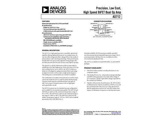 Интегрална схема  AD712JNZ DIP-8