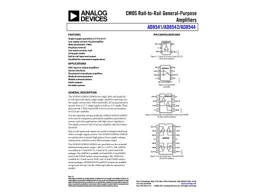 Интегрална схема AD8542ARZ SO-8