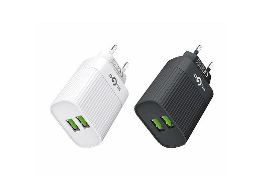 Зарядно устройство 2xUSB 220V 2.4A KC200