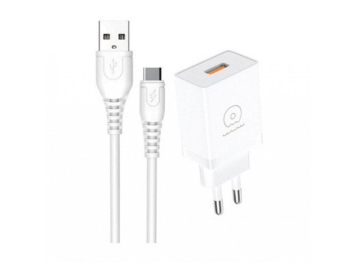 Зарядно с кабел USB-A към TYPE-C