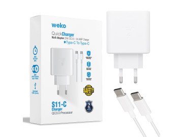 Адаптер за бързо зареждане + КАБЕЛ Type-C към Type-C