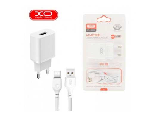 Адаптер XO-L99 2.4A. бързо зарядно с кабел USB - Type-C