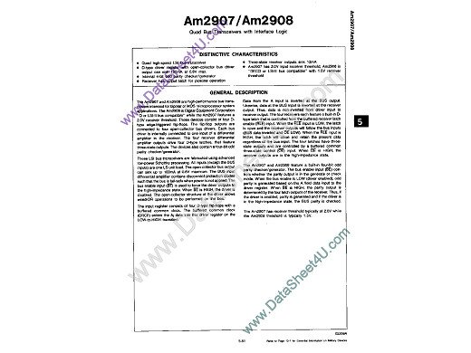 Интегрална схема  AM2908PC