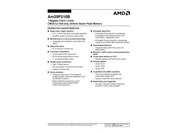 Интегрална схема  AM29F010B-70 JC PLCC-32