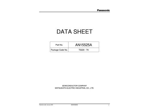 Интегрална схема  AN15525