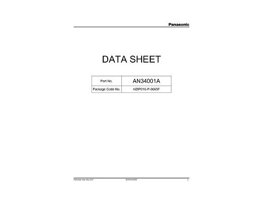 Интегрална схема  AN34001