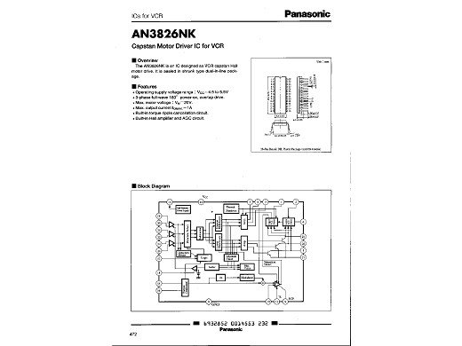 Интегрална схема  AN3826NK