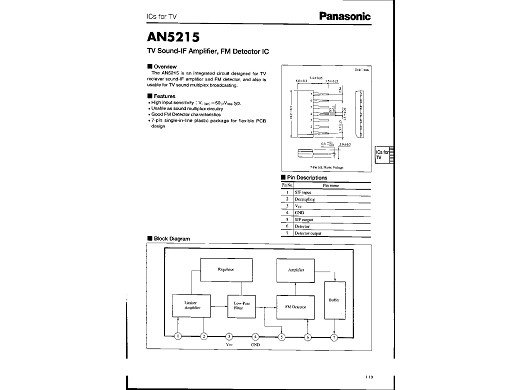 Интегрална схема  AN5215