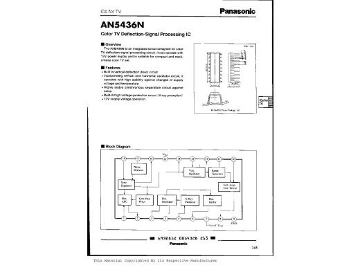 Интегрална схема  AN5436N
