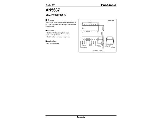 Интегрална схема  AN5637