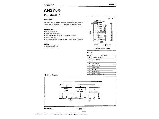 Интегрална схема  AN5733