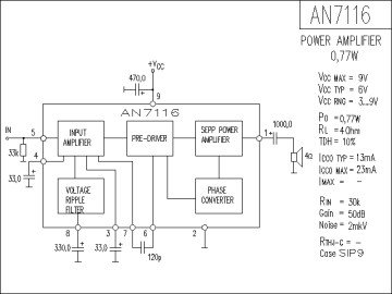 Интегрална схема  AN7116