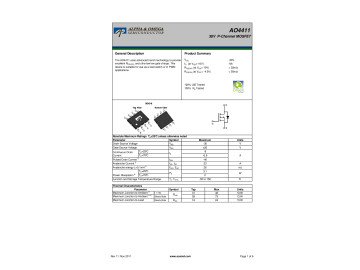Транзистор AO4411 SO-8
