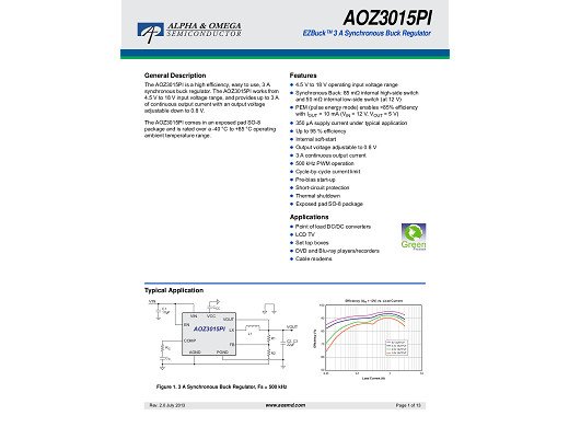 Интегрална схема AOZ3015AI SO-8