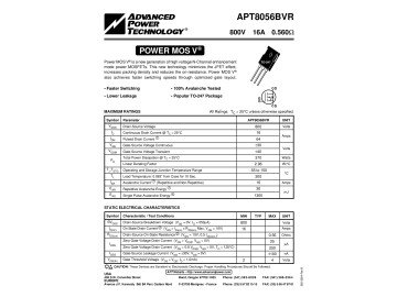 Транзистор APT8056BVR T0-247