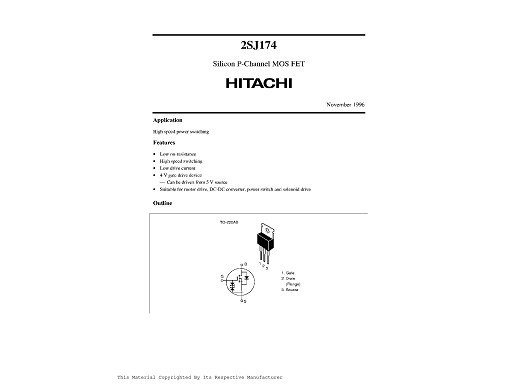 Транзистор 2SJ174