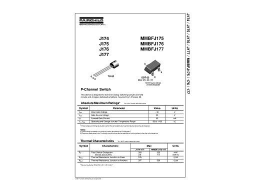 Транзистор  2SJ174 TO-92