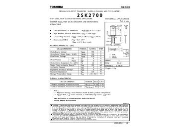 Транзистор 2SK2700 TO-220F