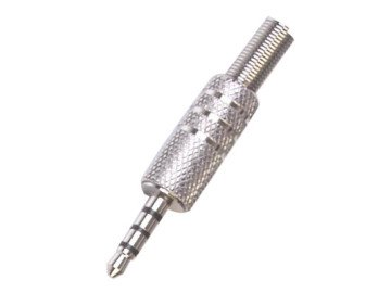 3.5mm Stereo Jack 3 channel  SILVER 4P