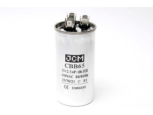 Кондензатор 35MF 450V AC + 2.5 UF 50 60HZ CBB65A