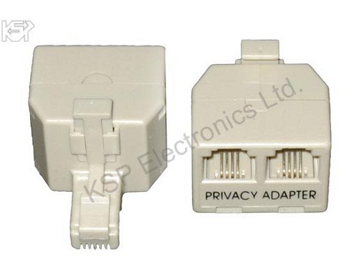 Букса преход 1 към2 x RJ11 6P4C с поверителност