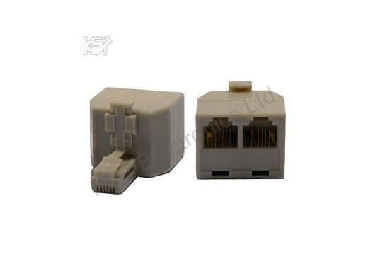 Букса преход 1 към2 x RJ11 6P6C