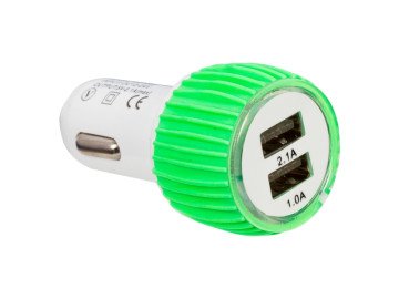 Адаптер Адаптер  Car 12V-24V 5V 2.1A Dual USB