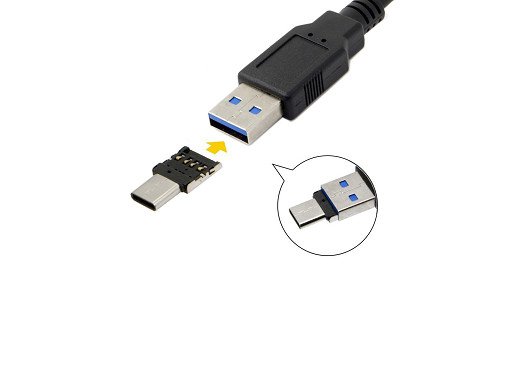 Адаптер Type C  MALE 3.1 TO USB MALE