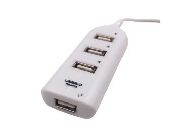 Adapter USB 2.0 4 ports HUB White/Black