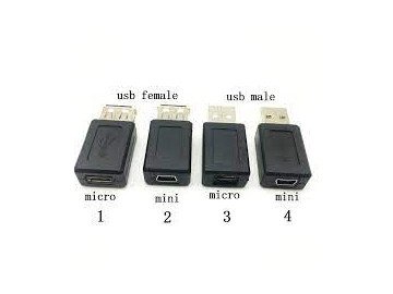 Adapter USB 2.0 type A female to USB micro A  male