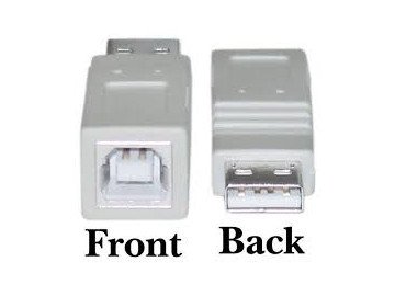 Adapter USB 2.0 type A female to USB type B male