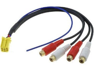 Auto Mini ISO 4 RCA Cable