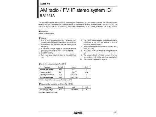 Интегрална схема  BA1442A