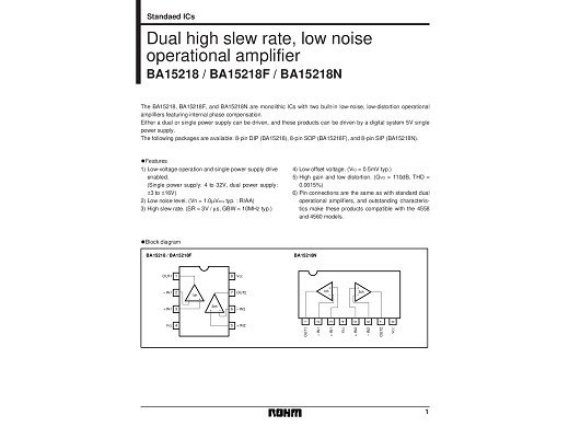 Интегрална схема  BA15218N