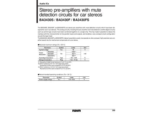 Интегрална схема  BA3430FS