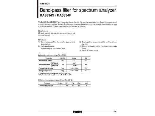 Интегрална схема  BA3834S