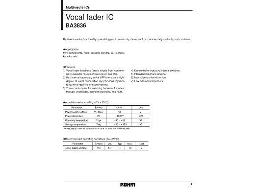 Интегрална схема  BA3836