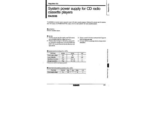 Интегрална схема  BA3936